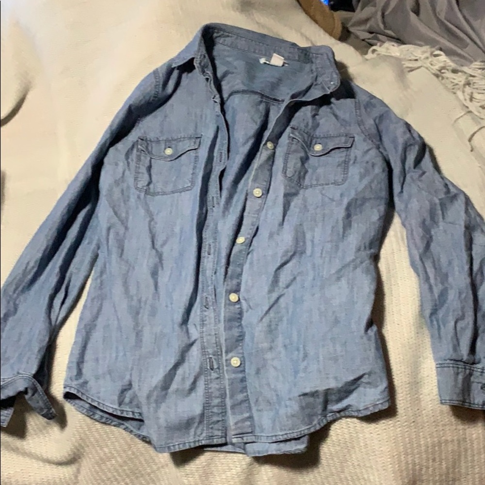 Denim button up
